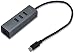 Produktbild i-tec USB-C Metal 3-Port HUB Gigabit Ethernet Adapter: 1x USB-C auf RJ-45, 10/100/1000 Mbps, LED-Kontrollleuchte, für Notebook, Tablet, PC, kompatibel mit Thunderbolt 3