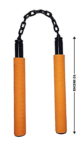 M.N.TRADERS Colur Foam NUNCHAKU Martial Arts Weapon Foam Handled Ball Bearing Rope NUNCHAKU�(Orange) (B0966JNPWF) Amazon Price History, Amazon Price Tracker