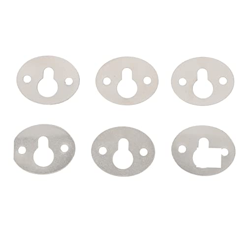 Image of LIFKOME 15pcs Keyhole Hangers for Picture Frames Oval Shape Shelf Bracket Fasteners Easy to Install Wall Hanging Tool for Artwork Decorations