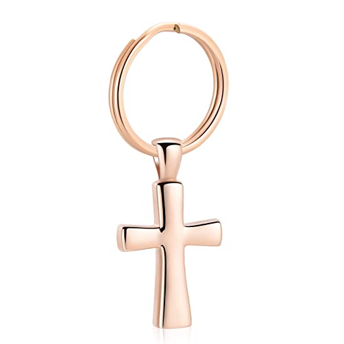 Cremation Ash Urn Keychain for Ashes Cross Keepsake Pendant Keychain