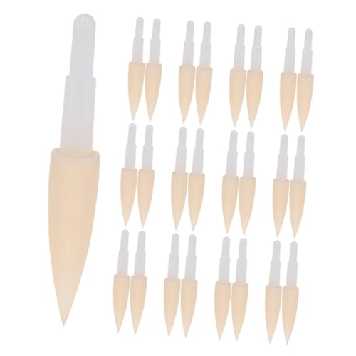 KALLORY 25pcs Replacement Sponge Pen Heads for Calligraphy Practice Soft Brush Tips for Smooth Writing Writing Tools for Art Projects and Creative Expressions