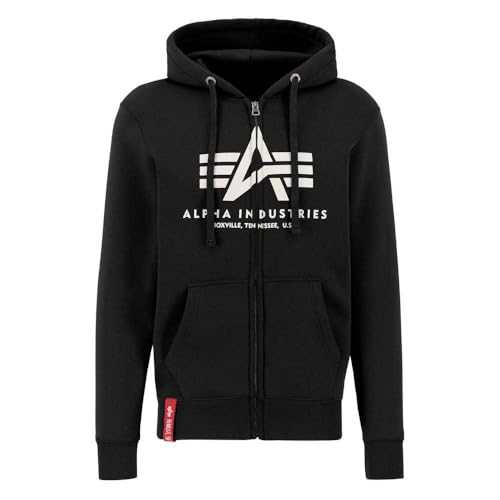 Alpha Industries Basic Zip PP Hoodie für Herren Black