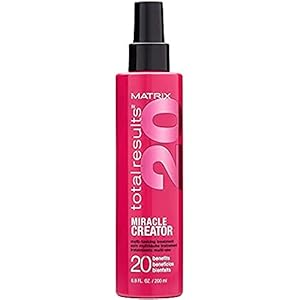MATRIX-Total-Results-Miracle-Creator-Multi-Tasking-Treatment-Ultimate-Strengthening-Leave-In-Treatment-for-Damaged-Hair Matrix Miracle Leave-In Conditioner Spray, Moisturize & Detangle, Frizz Control Treatment, Heat Protectant, Natural, Curly, Damaged Hair, Sulfate Free, 6.8 Fl. Oz.
