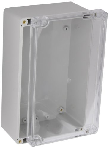 Bud Industries Pn-1334-C Polycarbonate Nema 4X Box 7.97" L X 4.72" W X 2.95" H, Gray #TOP30