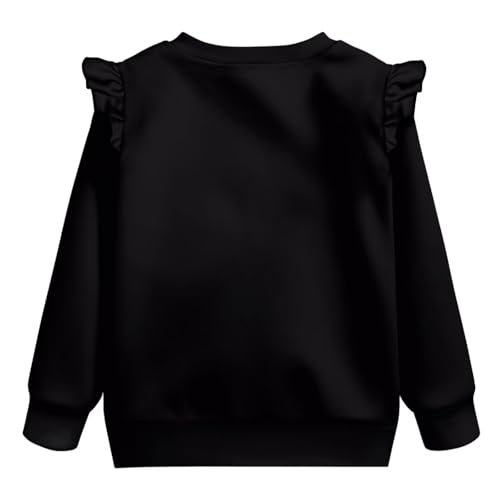 Upetstory Girls Active T-Shirt Long Ruffled Sleeves Baby Blouse Size 12M-8Y2