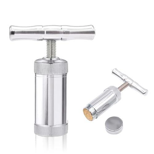 SoeUyd Pollenpresse T-Griff Werkzeug Pollen T Presse Weed Presse zum Formen und Pressen von Handgefertigtem Räucherpulver und Medizinischem Pulver zu Räucherkuchen und Medizinischen Kuchen