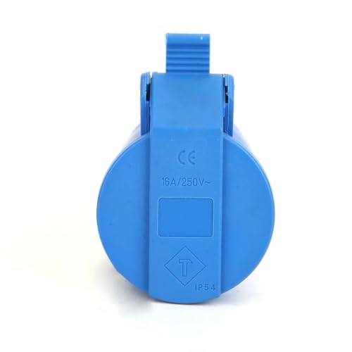 Socket de cable IP44 2P+E 16A conector impermeable para extensiones de 220V 7