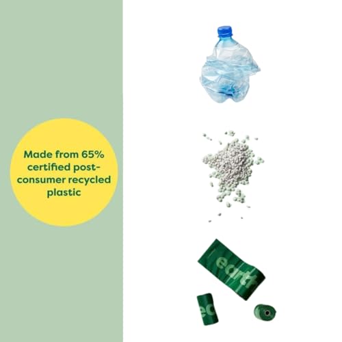 Image of Earth Rated Dog Poop Bag Refill Extra long strong and leak-proof scented Lavender recycled plastic 60 Bags In 4 Rolls