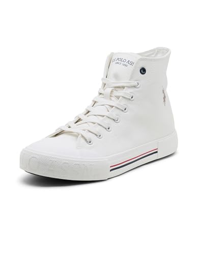 Image of U.S. Polo Assn. Mens VLAIR 2.0 Mid Top Sneaker Off White