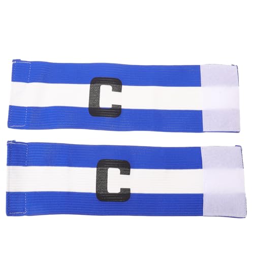 FRCOLOR Brazaletes de Capitán para Fútbol 2piezas de Nylon Ajustables con Cierre de Contacto para Partidos de Equipo y Ligas Escolares