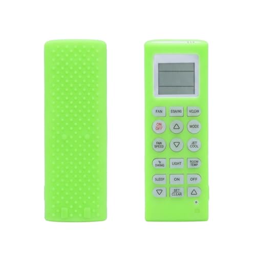 Image of Silicone Cover Compatible with LG Split /Window Inverter Air Conditioner Remote Control, Shockproof, Stylish, Easy to find in Darkness - Glow in Dark Green-1