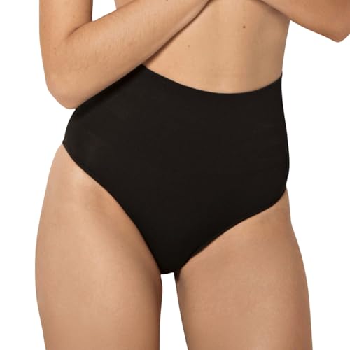 TRIFIL Calcinha AF Básica Modeladora Microfibra Sem Costura Feminina Adulto, Preto, G