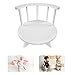 Photography Props Wooden Stool Set Photo Studio Accessories White Semi-Circular Stool Chair Toddler Photo Props Doll Chair Wood Stool Bench Children Photoshoots Child Photo Props Gift