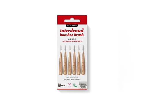 Brosses Interdentaires Humble Bambou 0.50 mm Rouge Nettoyage Dents Éco