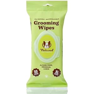 Natural dog company grooming wipes with aloe vera cleanses soothes deodorizes fragrance free all natural hypoallergenic 50 biodegradable wipes  urban country home decor