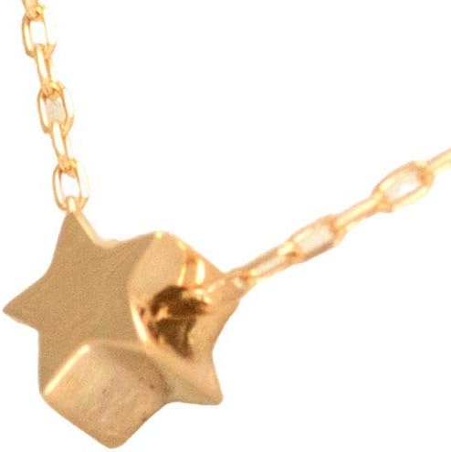 Amazon 京都ジュエリー工房 流星 流れ星 星 星形 プチ ネックレス ペンダント 星型 スター モチーフ レディース 絆 重ね付け ネックレス 66 9227 K18 ピンクゴールド ネックレス 通販