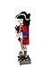 Clever Creations Pirate 14 Inch Traditional Wooden Nutcracker, Festive Christmas Décor for Shelves and Tables