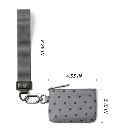 Image of Mum's Memory Mini Zip Around Wristlet Wallets for Women -KeyChain Wallet with Detachable Dual Pouch Wristlet -Key Chain Coin Purse Small Wallets