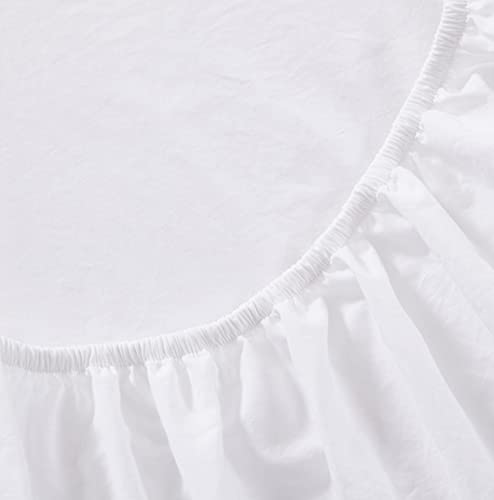 Image of Tommy Bahama - Queen Sheets, Organic Cotton Bedding Set, Softens with Each Wash (TB T200 White, Queen)