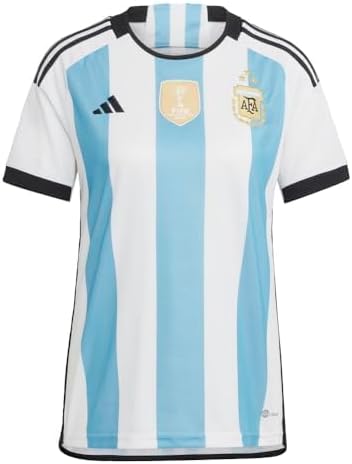 adidas Camiseta de fútbol adidas para mujer Argentina 2022 de 3 estrellas