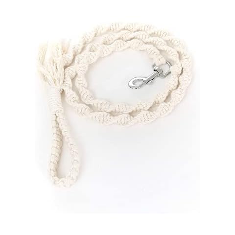 laddawan Macrame Dog Leash Rope Dog Lead Dog Accessories (Beige) Cover