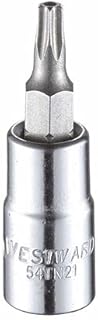 Socket Bit, Steel, 1/4 in, TpSz T20-6 pack