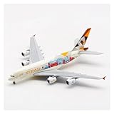 GGAPLS Single Plane Scale 1:400 Scale for A380 A6-APC Eithad Aviation Alloy Model Building Collection Model Ornaments Alloy Metal Model