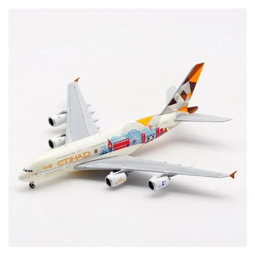 GGAPLS Single Plane Scale 1:400 Scale for A380 A6-APC Eithad Aviation Alloy Model Building Collection Model Ornaments Alloy Metal Model