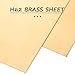 HIAKDOFT 2pcs H62 Brass Sheet 0.5mm Thickness 150x150mm Metal Plate for Industrial, Electrical, and Crafting Applications