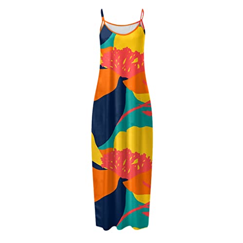 Robe d'été sans manches ample avec poche vêtement femme léger et confortable XL