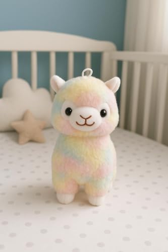 Image of SCOOBA pastal Fabric Small Alpaca Sheep Animal Soft Toy Random Color 20cm Height(Alpaca)