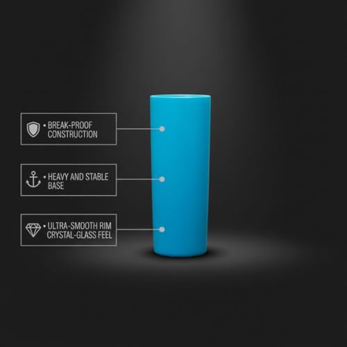 Image of Bar Box Bright Blue Tequila Shot Glasses (Set of 2)