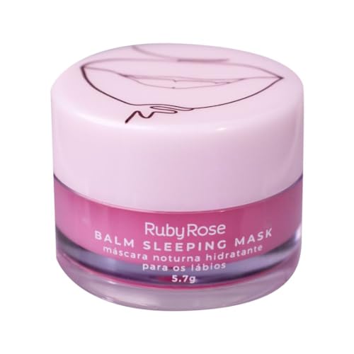 Balm Sleeping Mask, Máscara Noturna Hidratante Potente para Lábios Premium, 5,7g (Morango)