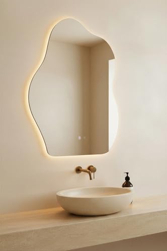3 colori di luce caldi, neutri e freddi: regola facilmente l'illuminazione per il trucco, la visagia o la rasatura. Ideale come specchio per il trucco con luci, specchio da barba o elegante specchio con luce.