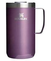 STANLEY Everyday Camp Mug 24oz | Drink Through Lid | Cup for Coffee, Tea and Drinks | Insulated Stainless Steel Coffee Mug | BPA-Free | Wisteria Shine