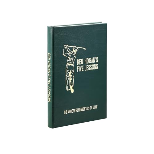 Ben Hogan's Five Lessons livre en cuir pour perfectionner son swing de golf