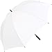 iX-brella Leichter Voll-Fiberglas- Regenschirm für 2 Personen - Größe XXL - sehr stabil - Golfschirm (weiß)