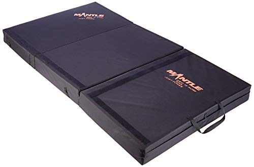 MANTLE climbing equipment Fallschutzmatte Pad Tapis de Protection Anti-Chute Coussinet de Crash avec 3 Plis, Noir, XXL – vue 3