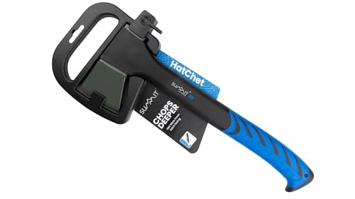 Summit Outwear Small Hatchet Axe – Camping Hatchet for Wood Splitting, Kindling – with Sharp Blade and Anti-Slip Handle – Wood Splitting Axe for Outdoor, Camping, Garden