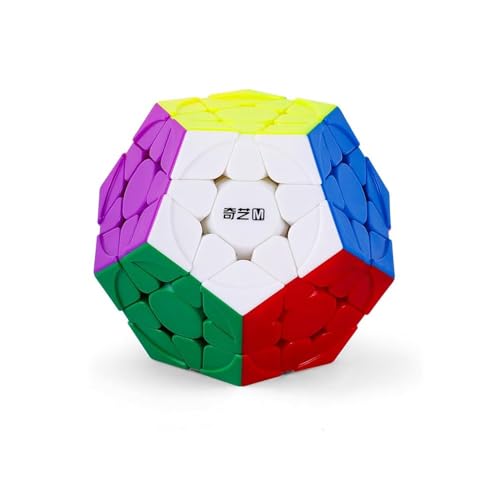 XMDCuber QY Toys QiHeng V2 M Megaminx 3x3 Magnetic Dodecahedron Speed Cube, Pentagonal Magic Cube Dodecahedron Magnetic