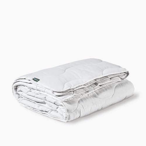 WOOLROOM Classic Light Queen Comforter - 100% Traceable Hypoallergenic Cooling British Wool (5.9 oz/sq yd) Duvet Insert for Natural Sleep - Warmer Months/Hot Sleepers - Down/Feather Alternative