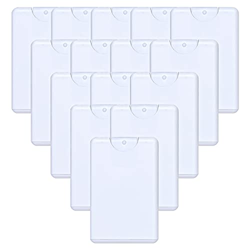 SYBiTeng 15 PCS 20 ml(0.68 oz) Refillable Empty Perfume Bottles Fine Mist Bottles Small Plastic Perfume Atomizer Moisturizing Sprayer Container for Perfume Travel Essential Oils (White)