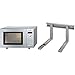 Bosch HMT75M451 Four micro-ondes 17?l 800 W Argent & Hama Xavax Support mural pour micro-ondes (porte micro-onde, 27 x 47 x 5 cm) Argent