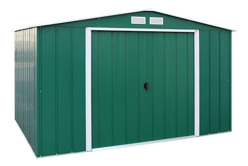 Duramax Casetas de Metal Ideal para el Jardin. Medidas 2.423 x 3.221 x 1.961 mm. Superficie 7,80 m2