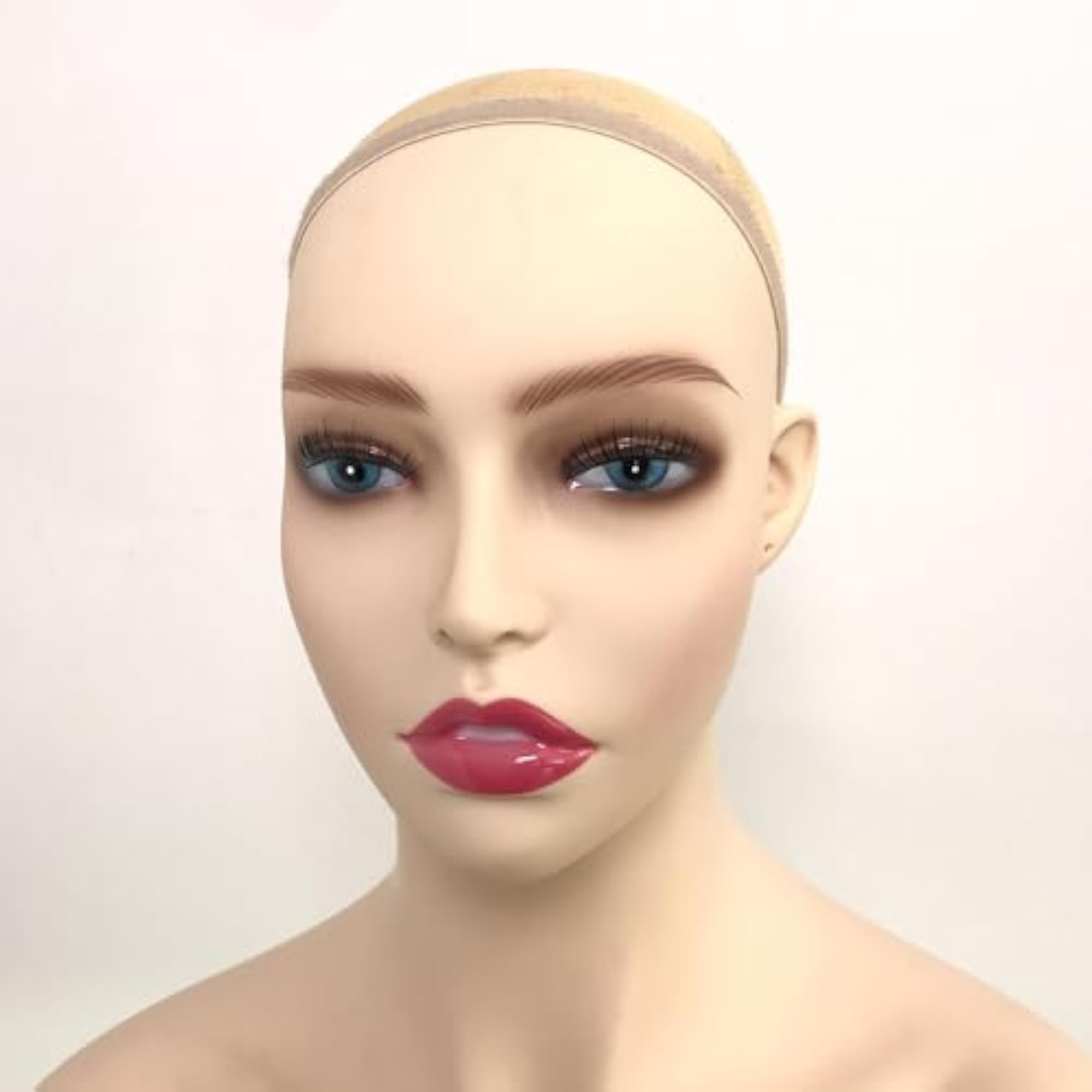PVC Mannequin Head Model for Wig and Jewelry Display
