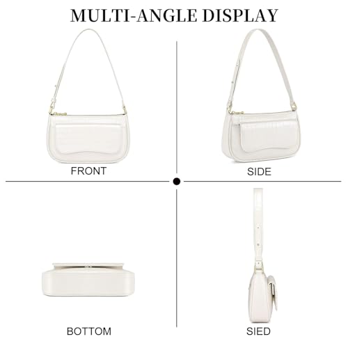 Image of RONSIN Small Shoulder Bags for Women Mini Shoulder Purse Trendy Hobo Bag RFID Underarm Handbag with Zipper Closure