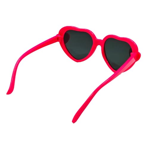 Óculos De Sol Infantil Coração Moda Blogueirinha Fofinho Cor:Pink