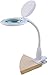 Produktbild Komerci KML-9101LED-B-C LED Tisch-Lupenleuchte Lupenlampe 5 Dioptrien 125mm Glaslinse 10W mit Dimmer und Klemmfuß Lesehilfe