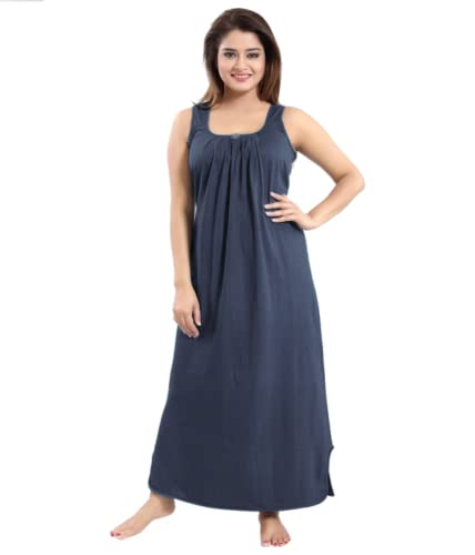 Image of H & C Full Length Women's Hosiery Cotton Fabric Long Nighty Slip /Camisole Slip /Night Wear Maxi for Women Free Size