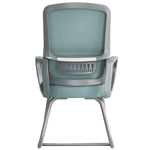 Comfortable Office Chair Ergonomic Chair Domestic Modern Computer Chair Conference Chair Bow Support Design Breathable Mesh Back Sponge Cushion Long Sitting Not Tired ( Color : Green , Size : 100*55*4